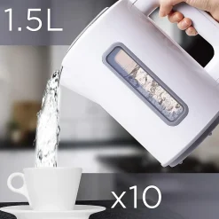 EK30 WE Bouilloire électrique 3000W Capacité 1,5L Température réglable 40 60 80 100 Arrêt automatique Maintien au chaud Duronic