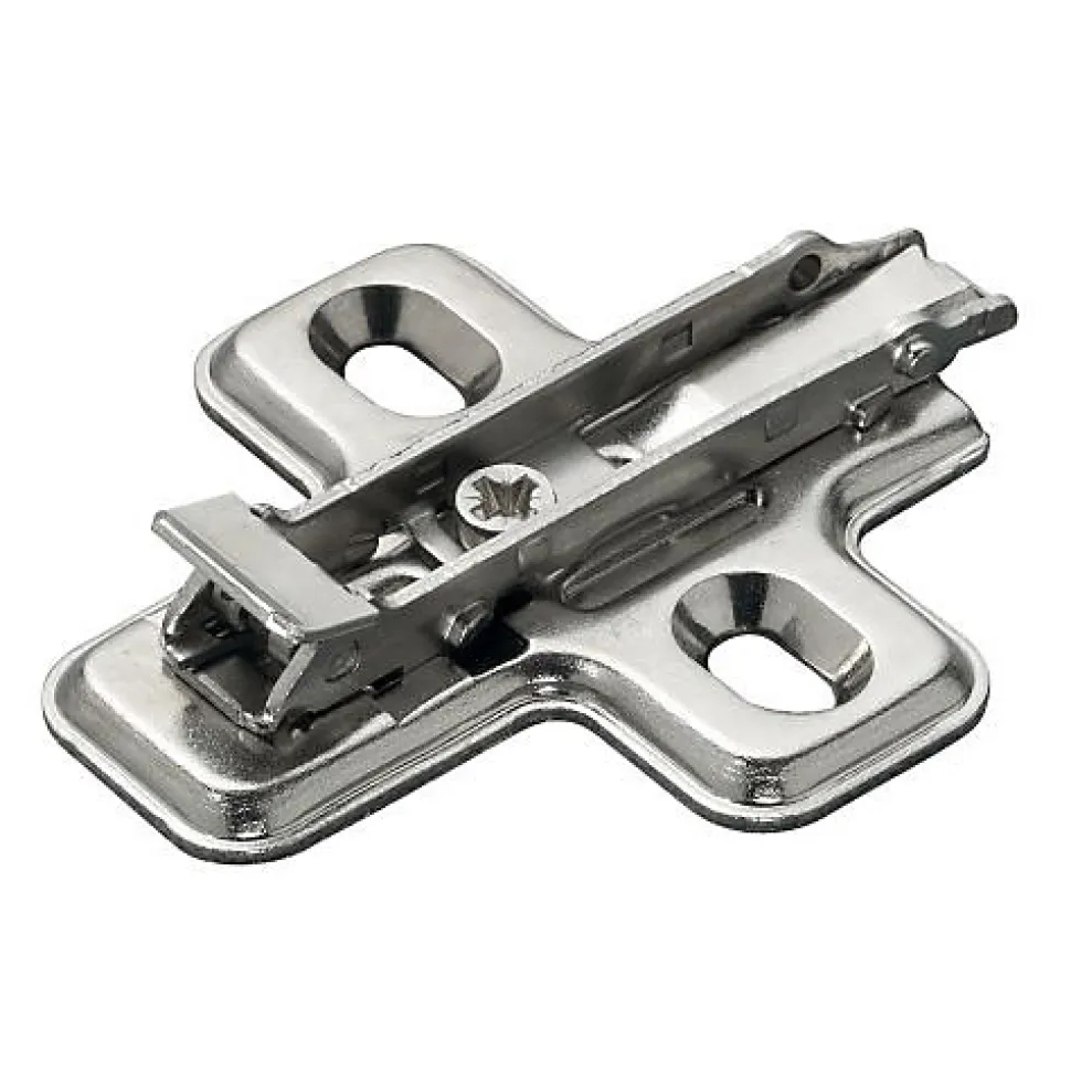Embase cruciforme à fixation rapide perçage 37x32mm à visser 3mm acier - SALICE - BAV3M39F