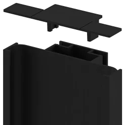 Embout de rail pour colonne noir Caraway Innovo GoodHome vendu par 2