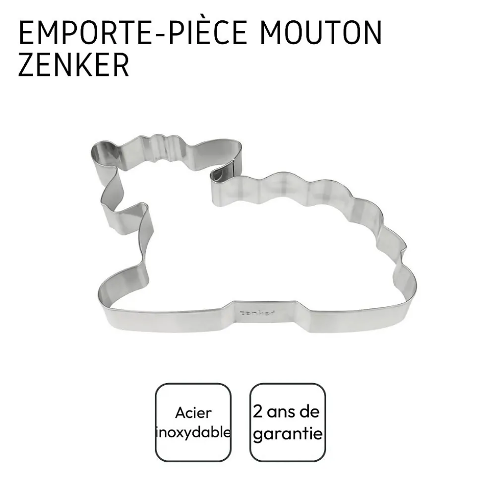 Emporte-pièce agneau pour dessert de pâques Zenker Pâques