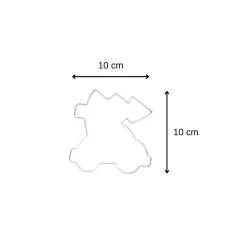 Emporte-pièce de Noël en forme de sapin couché sur une voiture Zenker Emporte-pièces