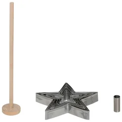 Emporte-pièces étoiles 7 pièces kit Noël - Argent- 5five
