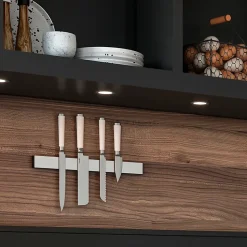 Emuca Barre magnétique pour couteaux de cuisine, Acier inoxydable