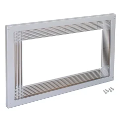 Emuca Cadre pour micro-ondes, à encastrer dans des éléments de cuisine, module 600mm, 600x400mm, Plastique, Peint en aluminium