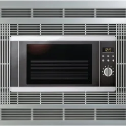 Emuca Cadre pour micro-ondes, à encastrer dans des éléments de cuisine, module 600mm, 600x400mm, Plastique, Peint en aluminium