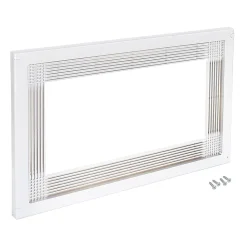 Emuca Cadre pour micro-ondes, à encastrer dans des éléments de cuisine, module 600mm, 600x400mm, Plastique, Blanc