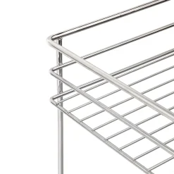 Emuca Chariot coulissant avec paniers et chariot à pain Supra avec fermeture à amortie, module 300, Acier, Chromé