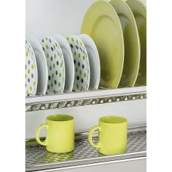 Emuca Egouttoir porte-assiettes pour meuble haut, module 900mm, Acier inoxydable