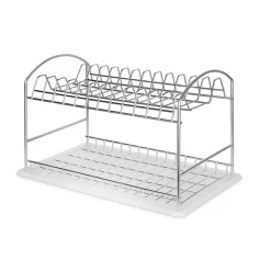 Emuca Égouttoir à vaisselle à poser Suprastar, 435x270x275mm, acier, chromé