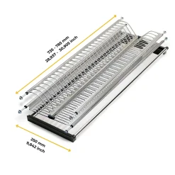 Emuca Égouttoir acier inoxydable Drynox, module 800mm, acier inoxydable