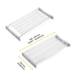Emuca Égouttoir Suprastar pour module, 600, Acier, Chromé