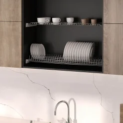 Emuca Égouttoir Suprastar pour module, 900, Acier, Chromé