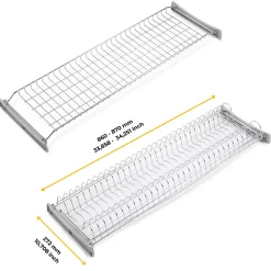 Emuca Égouttoir Suprastar pour module, 900, Acier, Chromé