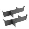 Emuca Kit d'accessoires de séparation pour intérieurs de tiroirs Vertex-Concept, largeur 600 mm, Aluminium et Plastique, Gris