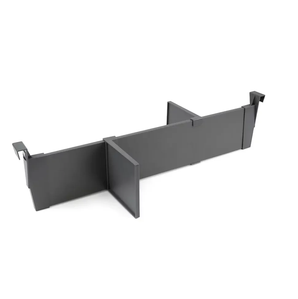 Emuca Kit d'accessoires de séparation pour intérieurs de tiroirs Vertex-Concept, largeur 600 mm, Aluminium et Plastique, Gris
