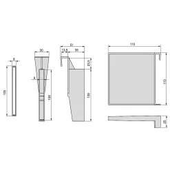 Emuca Kit d'accessoires de séparation pour intérieurs de tiroirs Vertex-Concept, largeur 600 mm, Aluminium et Plastique, Gris