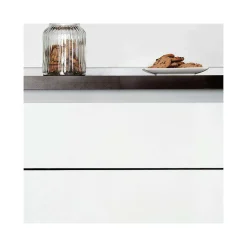 Emuca Kit de 2 profils centraux Gola pour meubles de cuisine, longueur 2,35m, avec accessoires, Aluminium, Peint en noir