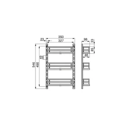 Emuca Kit de plateau à épices Titane pour meuble de cuisine ou élément suspendu, acier, gris anthracite