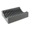 Emuca Kit de rangement pour assiettes, 13 assiettes maximum, Plastique, Gris antracite