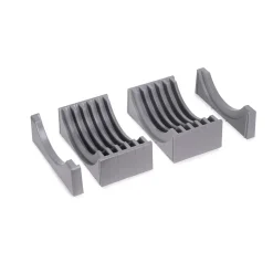 Emuca Kit de rangement pour assiettes, 13 assiettes maximum, Plastique, Gris