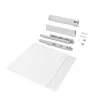 Emuca Kit de tiroirs pour cuisine ou salle de bains Vertex avec réglages 3D, hauteur 93mm, avec panneaux inclus, module 600mm,