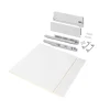 Emuca Kit de tiroirs pour cuisine ou salle de bains Vertex avec réglages 3D, hauteur 178mm, avec panneaux inclus, module 600mm,