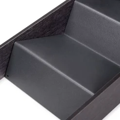 Emuca Orderbox Organiseur incliné pour tiroir, 150x470mm, Acier et Bois, Gris antracite