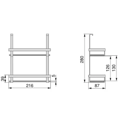 Emuca Porte-bocaux à épices Titane, acier, gris anthracite