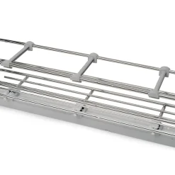 Emuca porte-bouteilles extractible SupraMax avec fermeture à amortie, gauche, 3 plateaux, module 150mm, Acier, Chromé