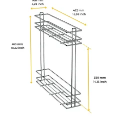 Emuca Porte-bouteilles extractible SupraMax, module 150mm, acier, chromé