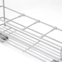 Emuca Porte-bouteilles latéral extractible Supra avec fermeture amortie, module 150mm, Acier, Peint aluminium