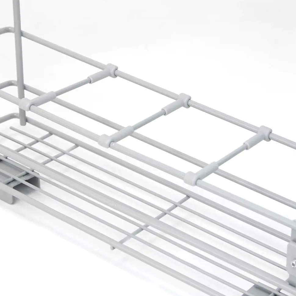 Emuca Porte-bouteilles latéral extractible Supra avec fermeture amortie, module 150mm, Acier, Peint aluminium