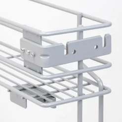 Emuca Porte-bouteilles latéral extractible Supra avec fermeture amortie, module 150mm, Acier, Peint aluminium