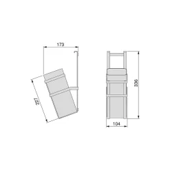 Emuca Porte-couteaux Titane, acier et plastique, gris anthracite