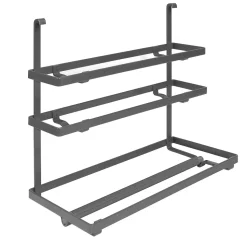 Emuca Porte-rouleau de cuisine Titane, Acier, Gris anthracite