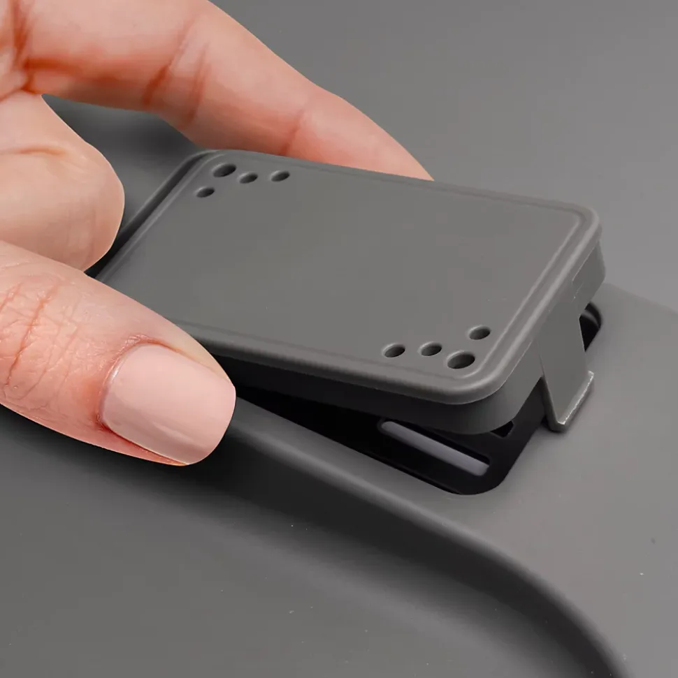 Emuca Poubelles pour tiroir de cuisine Recycle avec couvercle anti-odeurs, Hauteur 266, 3x15litres, 2x7litres, Plastique gris