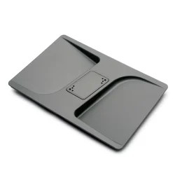 Emuca Poubelles pour tiroir de cuisine Recycle avec couvercle anti-odeurs, Hauteur 266, 1x15litres, 2x7litres, Plastique gris