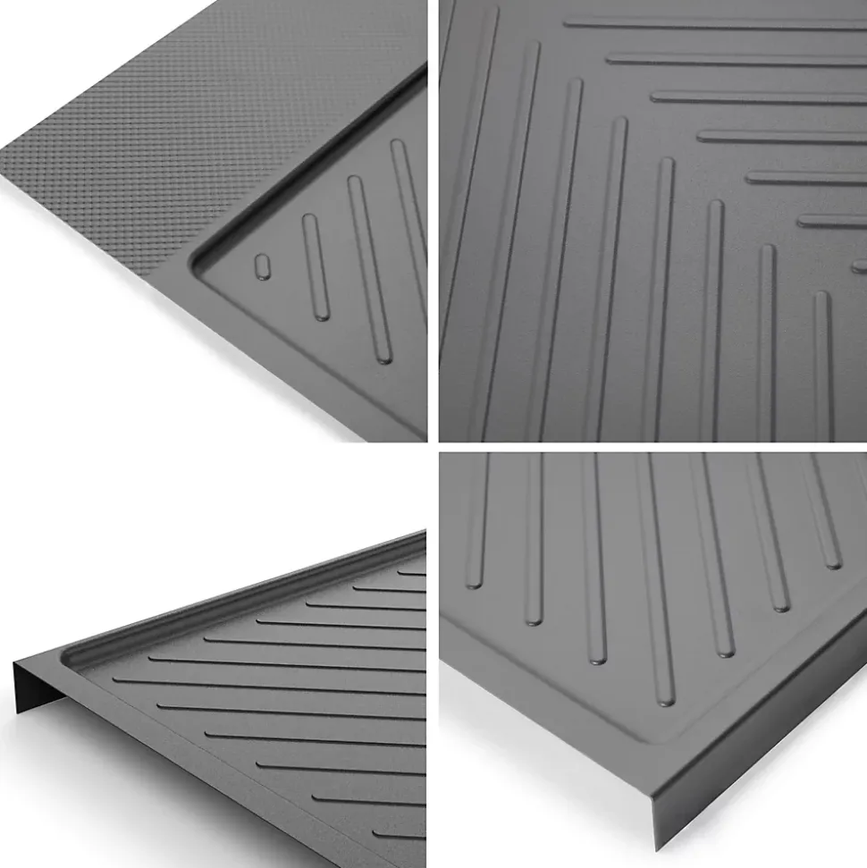 Emuca Protecteurs fond pour la cuisine Sink, M80, 767x580mm, épaisseur de la planchet 16mm, découpable, Plastique, Gris antracite