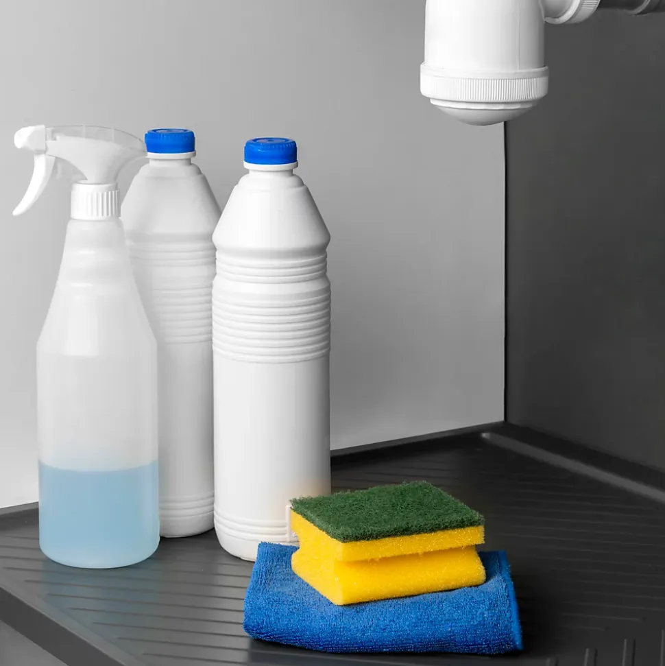 Emuca Protecteurs fond pour la cuisine Sink, M60, 567x580mm, épaisseur de la planchet 16mm, découpable, Plastique, Gris antracite