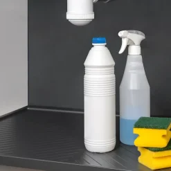 Emuca Protecteurs fond pour la cuisine Sink, M60, 567x580mm, épaisseur de la planchet 16mm, découpable, Plastique, Gris antracite