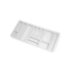 Emuca range-couverts Optima Vertex/Concept, profondeur 500mm, plateau 16mm, module 1.000mm, Plastique, Blanc