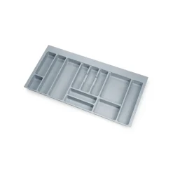 Emuca Range-couverts Optima pour tiroir universel, module 1.000mm, Plastique, Gris