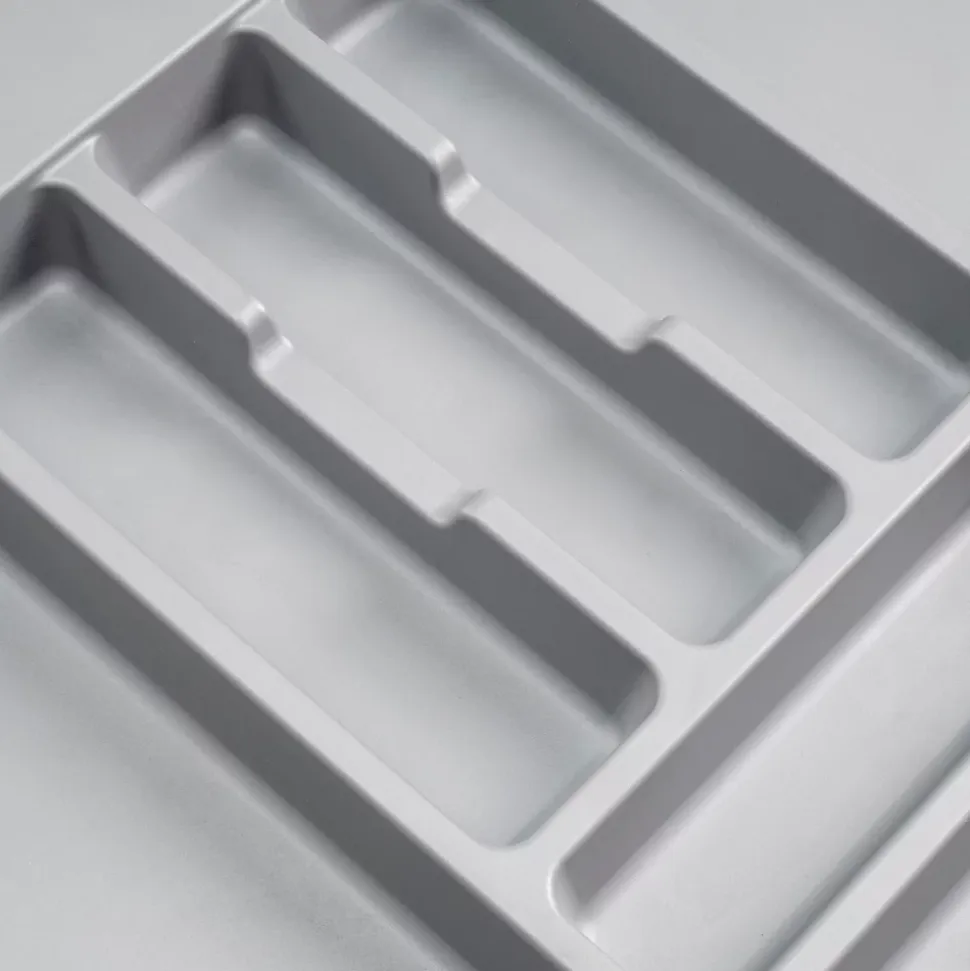 Emuca Range-couverts Optima pour tiroir universel, module 600mm, Plastique, Gris