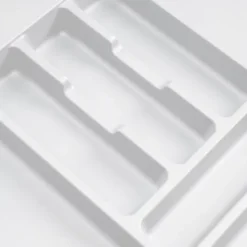 Emuca range-couverts Optima Vertex/Concept, profondeur 500mm, plateau 16mm, module 800mm, Plastique, Blanc