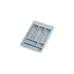 Emuca Range-couverts Optima pour tiroir universel, module 400mm, plastique, gris