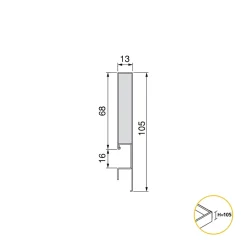 Emuca Tiroir extérieur Concept 30kg hauteur 105mm, profondeur 300mm, Acier, Gris antracite