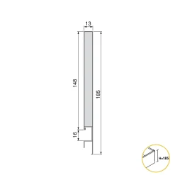 Emuca Tiroir extérieur Concept 30kg hauteur 138mm, profondeur 450mm, Acier, Gris antracite