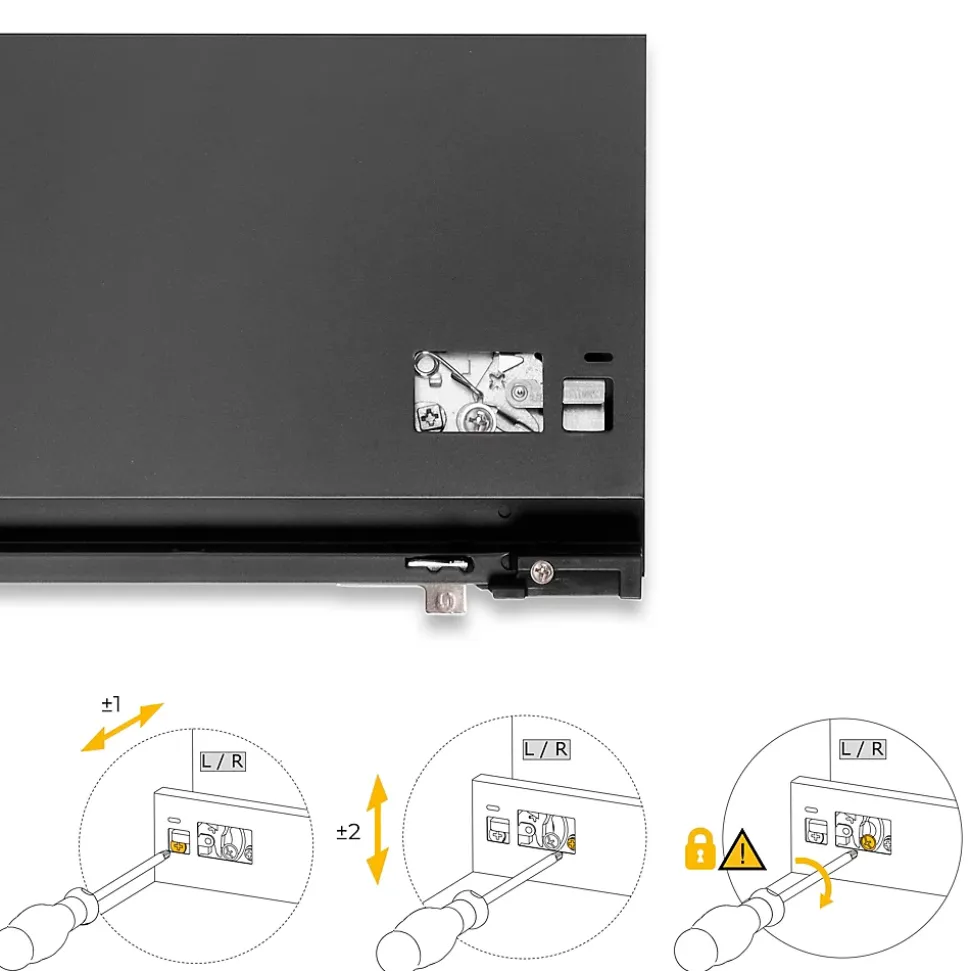 Emuca Tiroir extérieur Protone 30kg , coulisses à sortie totale et fermeture amortie, hauteur 178mm, profondeur 350mm, Acier, Gris