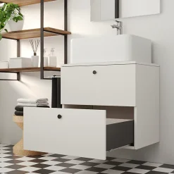 Emuca Tiroir extérieur Simplex 25kg hauteur 122mm, profondeur 490mm, acier, Gris antracite