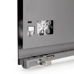 Emuca Tiroir extérieur Vertex avec réglages 3D hauteur 178mm, 40kg, épaisseur de panneau de 18mm, profondeur 350mm, Acier, Gris